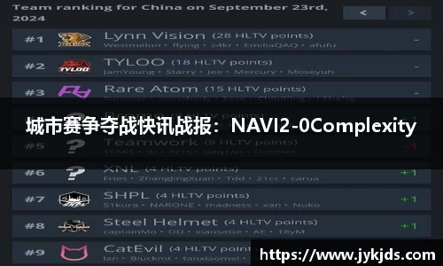 城市赛争夺战快讯战报：NAVI2-0Complexity